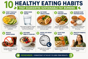 Read more about the article 10.   Healthy Eating Habits That Guarantee Sustainable Fat Burning