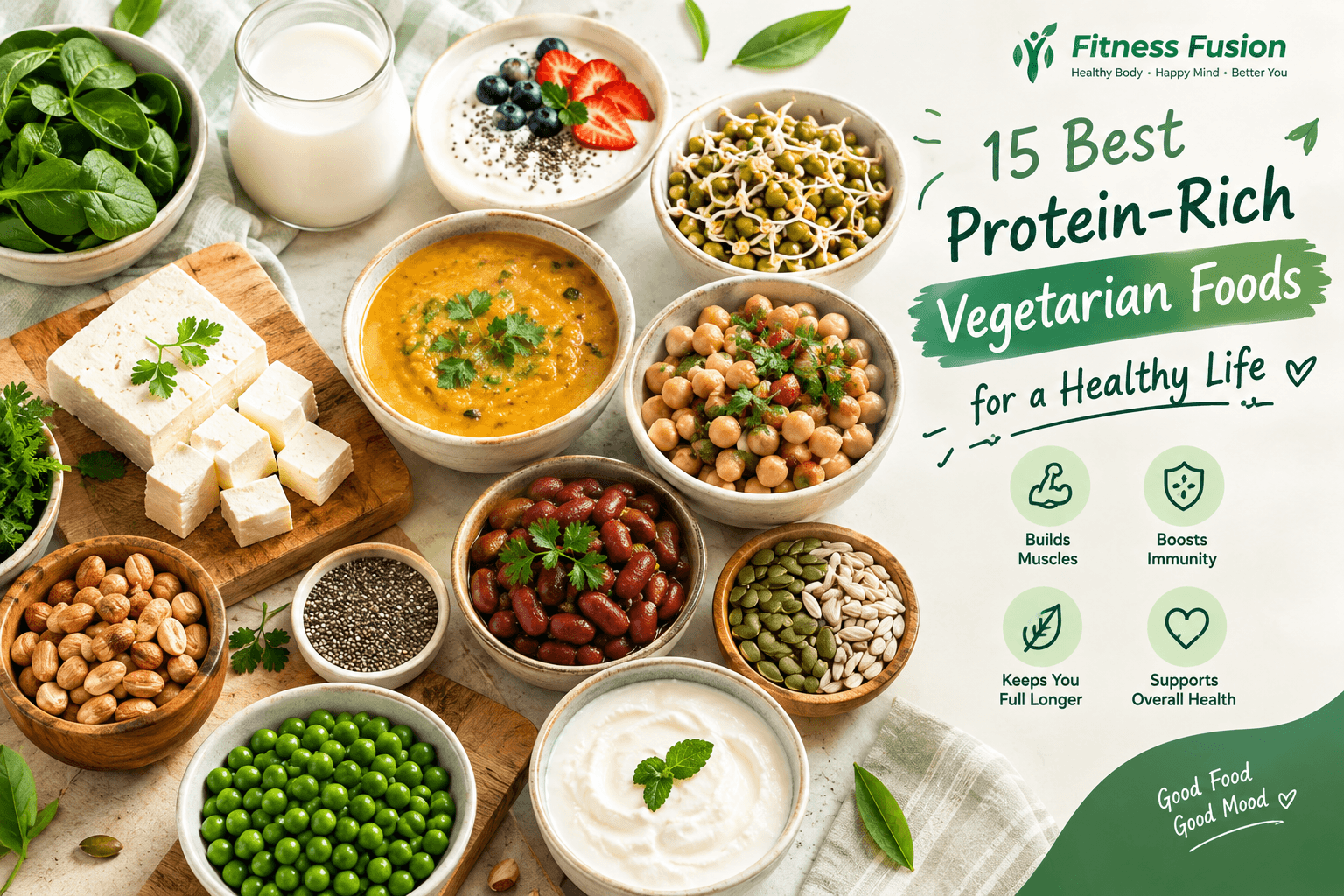 Read more about the article 15 Protein-Packed Vegetarian Foods for a Healthy Life